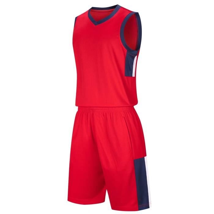 Tenue Basket Enfant 2 Pièces - Maillot + Short Respirant, Séchage Rapide - Taille 4-14 Ans