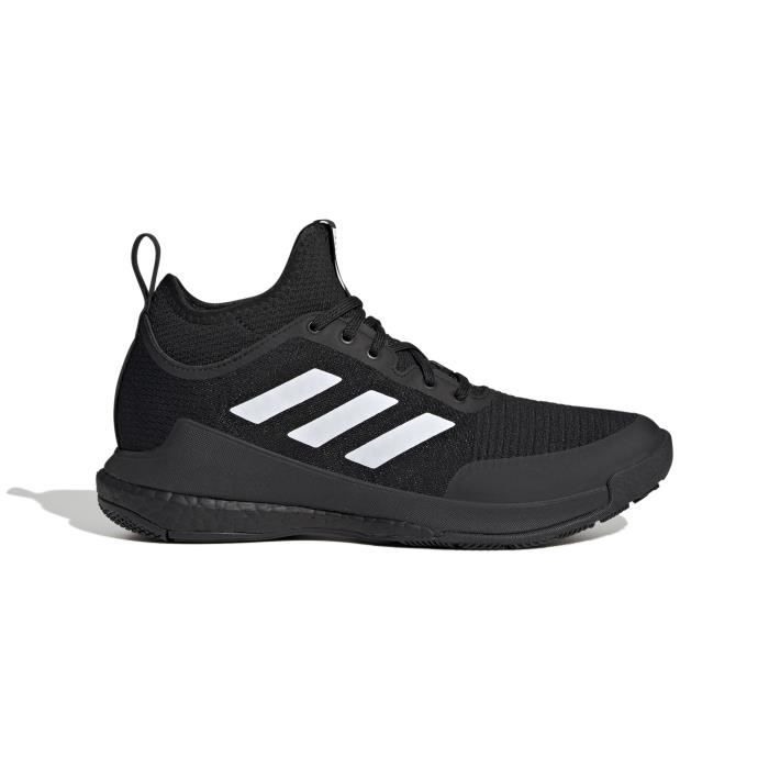 chaussures de handball indoor femme adidas crazyflight mid - core black/white/carbon - 42 2/3