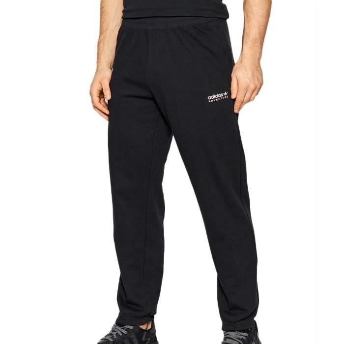 Jogging Homme Adidas Adv - Noir - Coupe régulière - Taille élastique ajustable - Poches latérales zippées