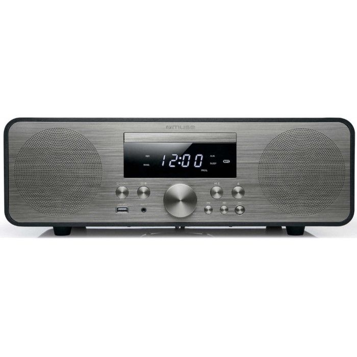 Micro-chaîne MUSE M 880 BTC - Lecteur CD/MP3, Radio, Bluetooth - Noir/Gris