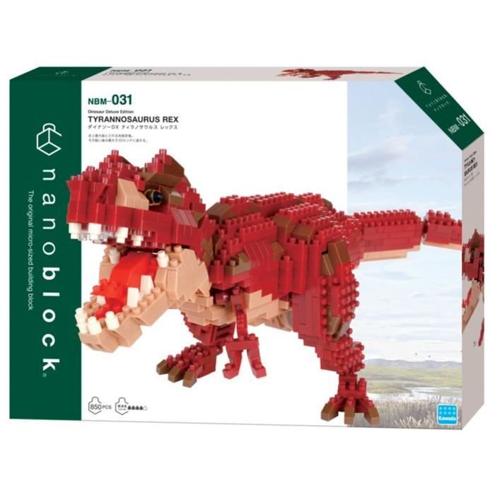Figurine en briques BANDAI NANOBLOCK Tyrannosaurus Rex Deluxe 850 pcs