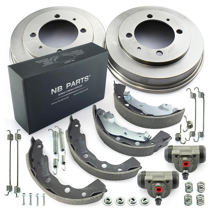 ATEC Germany Set Freni Incl. Dischi Anteriori 281 Mm Ventilati + Posteriori 260 Mm Pieni + Pastiglie Freno Compatibile Con MITSUBISHI CARISMA,VOLVO S40 I (644), V40 Estate (645