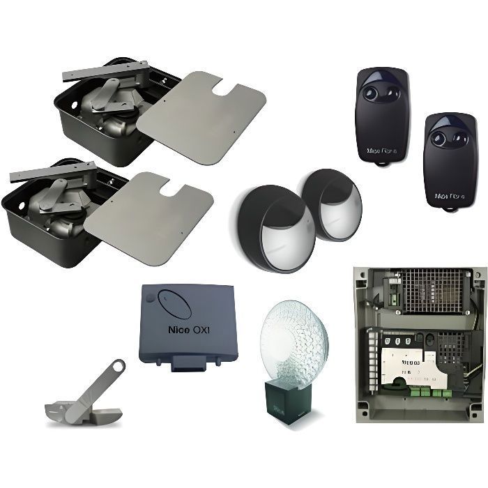 Kit Motorisation De Portail Battant Enterr e NICE 24V MFAB3024KCE 
