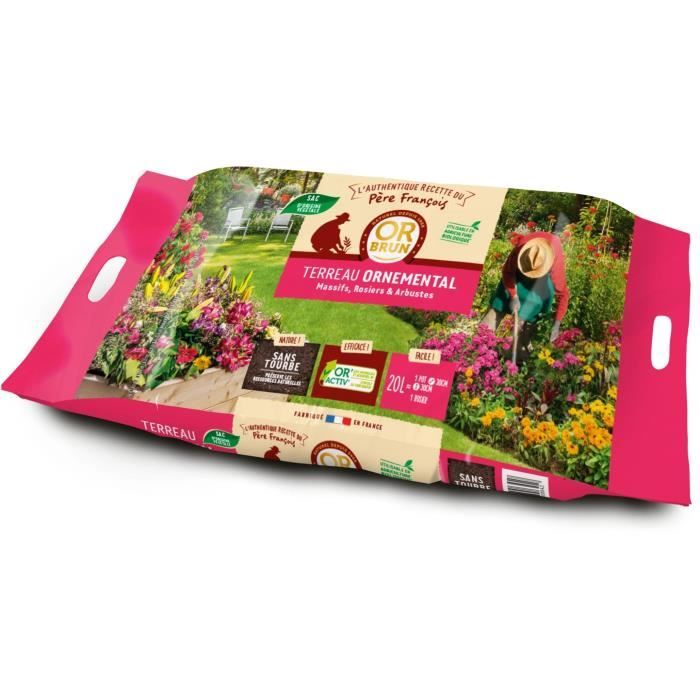 OR BRUN Terreau ornemental du père François 20L