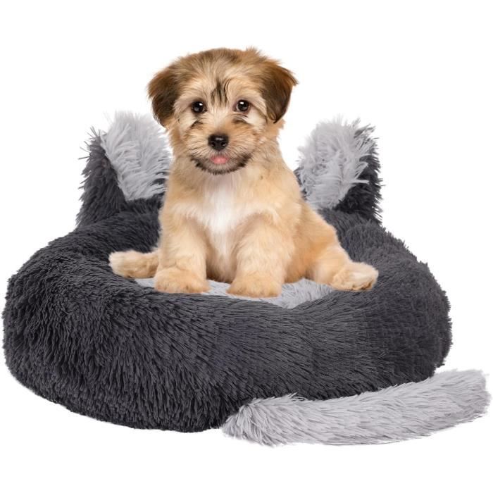 Meilleurs prix pour Lit pour chien, lit rond pour chat, lit pour chien, lit rond pour chat, coussin moelleux en forme de beignet, lavable (70 cm)