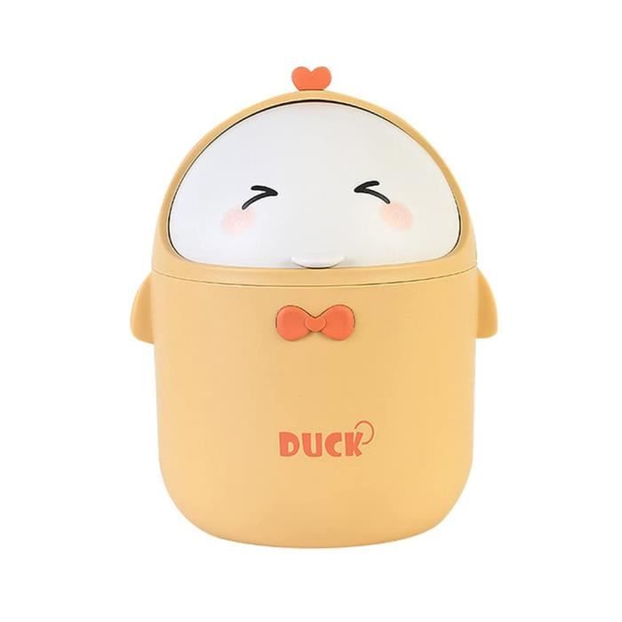 Petite Poubelle De Bureau Avec Couvercle - 16,5x13 Cm, Plastique Réutilisable - Pour Cuisine, Bureau, Coiffeuse, Salle De Bain