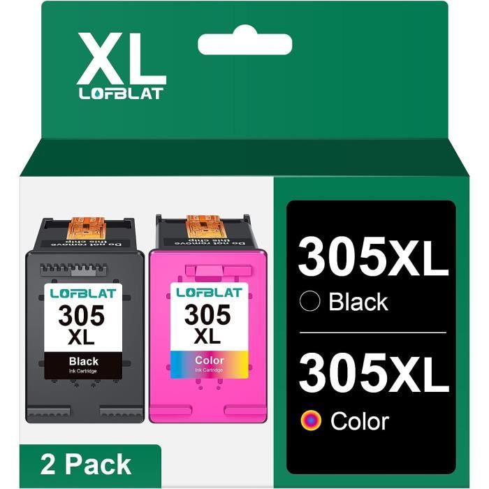 Cartouches D'encre Compatibles HP 305 XL – Noir + Couleur (Pack) – Remanufacturées UK