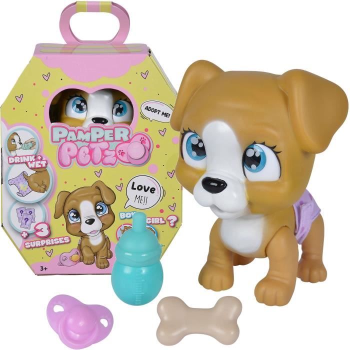 Jouet interactif pour enfant - SIMBA - Pamper Petz Dog - Coucheur - Fait pipi - Peluche Jouet interactif pour enfant - SIMBA - Pamper Petz Dog - Coucheur - Fait pipi - Peluche