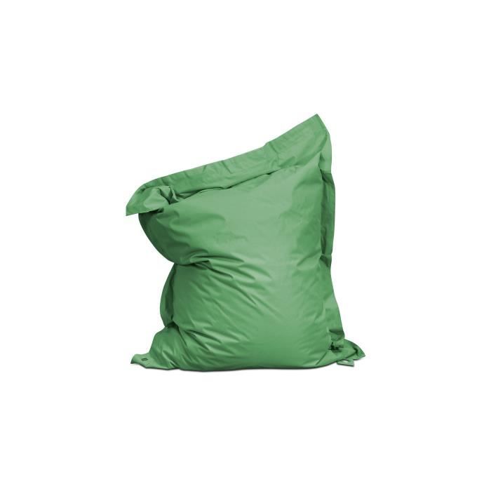 pouf xxl imperméable solys - 180 x 145 cm - polyester - vert