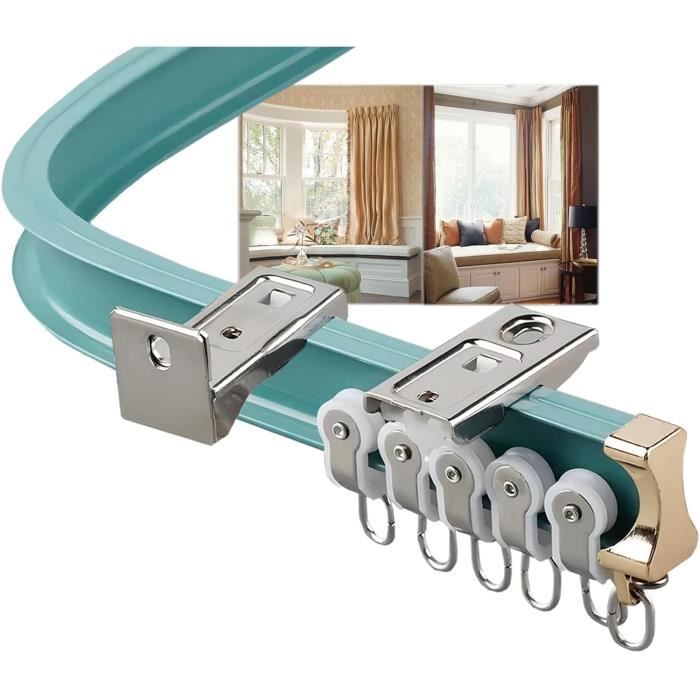 Rail De Rideau Flexible 5m - Pour Séparateur De Pièce, Douche, Camping-car