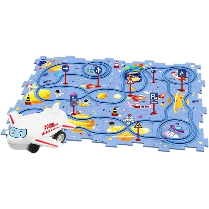 Jouet Puzzle Piste Dinosaure Enfants 3-6 Ans - Circuit Voiture DIY - Cadeau Éducatif