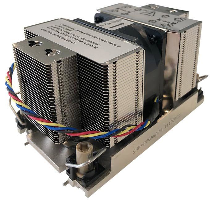 Refroidisseur de processeur - Supermicro - LGA4677 - 2U - Refroidissement actif - Ventilateur intégré