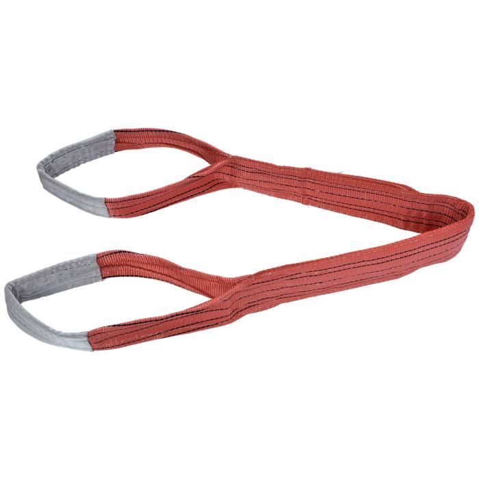 Élingue De Levage 4 Tonnes - Sangle Plate En PES Renforcée, Haute Résistance, Idéale Pour Chantiers, Ports Et Transports - 12