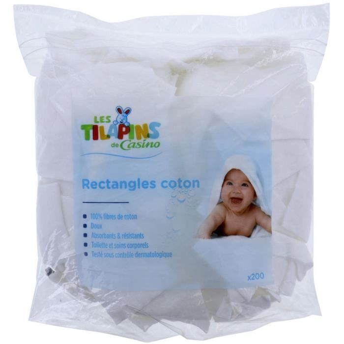 Les Tilapins Rectangles Coton X0 Cdiscount Au Quotidien Les Tilapins Rectangles Coton X0 Cdiscount Au Quotidien