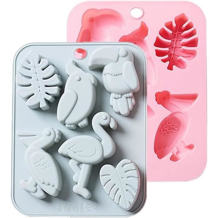 Moule en Silicone – Motifs avec Deux Oiseaux pour Pâte à Sucre et Fondant main image 0