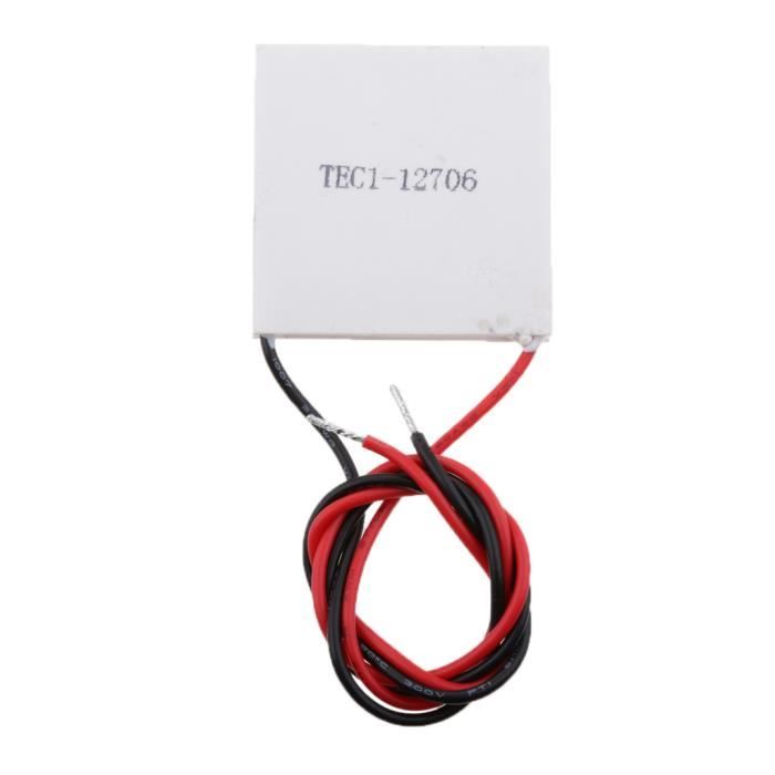 Module Peltier TEC1 Refroidisseur Thermoélectrique 40x40 Mm – Refroidit Et Chauffe En Quelques Minutes (TEC1-12705)