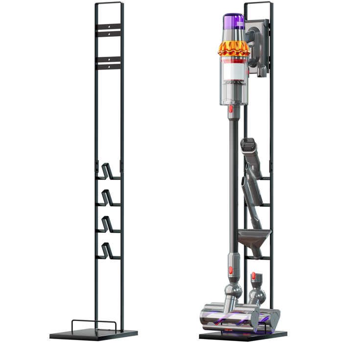 vhbw Support daspirateur compatible avec Dyson V12 Detect Slim Absolute aspirateur à batterie aspirateur à main gris foncé