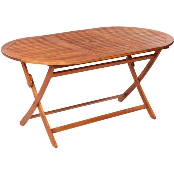vidaXL Table de jardin pliable Bois d'acacia - vue 2