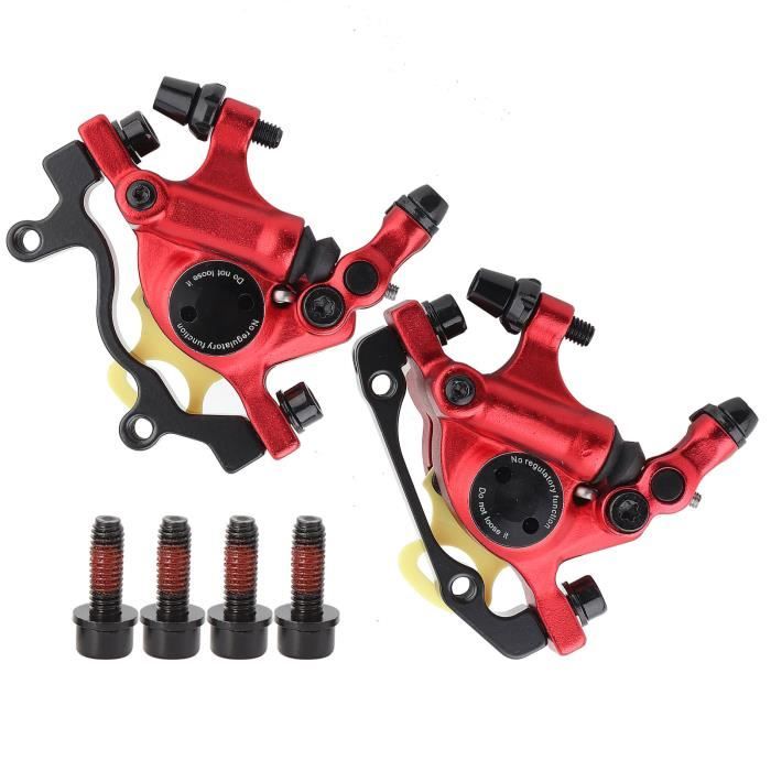 Paire Étriers Frein Disque Scooter/VTT - Alliage Aluminium - Freinage Mécanique Haute Performance - Noir