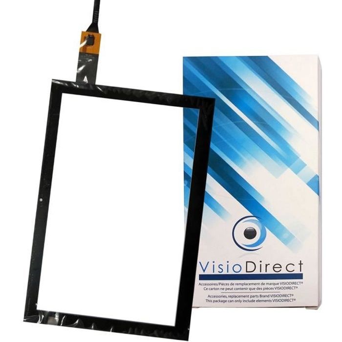 Vitre Tactile Pour Tablette Acer Iconia One 10 B3-A40FHD-K4BX - Noire, Neuve