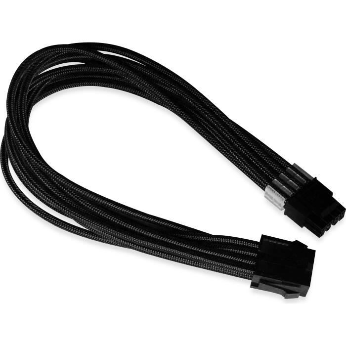 Câble alimentation EPS12V Xigmatek ICable CPU 8 pins - noir - 30 cm