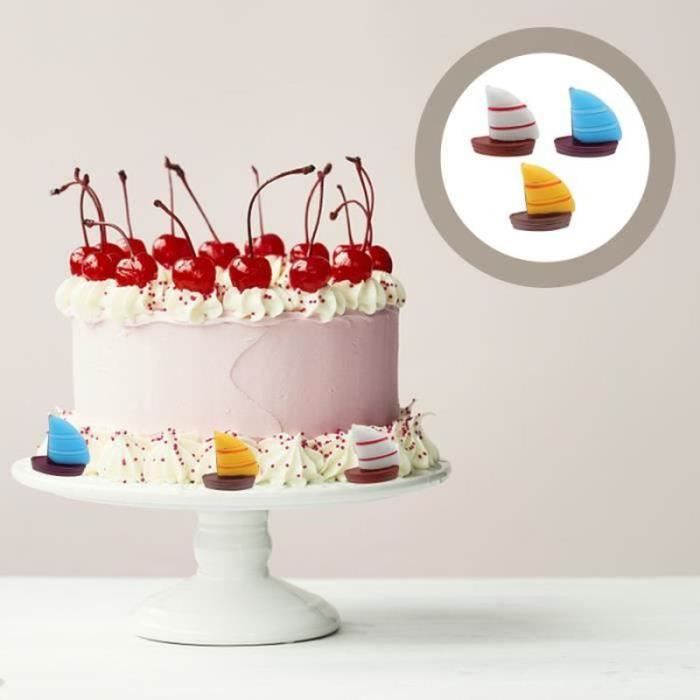Su 9pcs Voilier Cake Topper Nouveau Marine Fine Mediterraneenne Bateau Ornement Pendule De Newton Objet De Decoration Bibel Cdiscount Maison