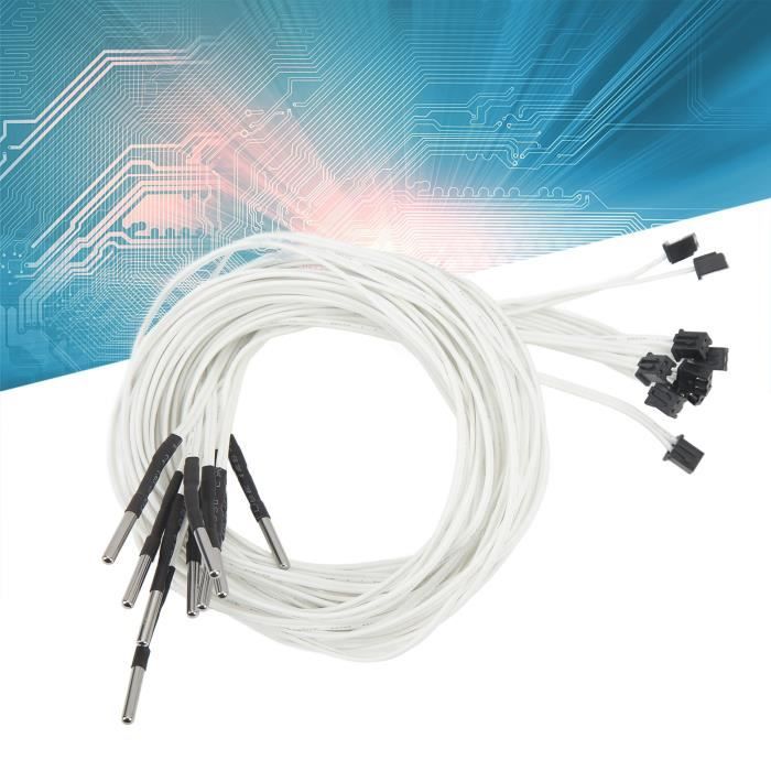 Lot De 10 Sondes De Température à Thermistance, Tête