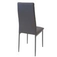 Lot de 4 chaises ALBATROS RIMINI - Gris - Design contemporain - Contrôlée par SGS-1