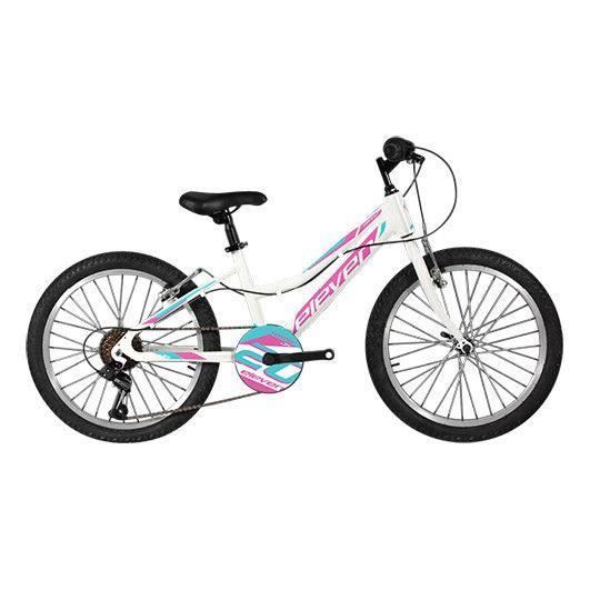 Velo enfant 20 vtt fille eleven vortex blanc rose bleu alu ty300 6vit. Cdiscount Sport