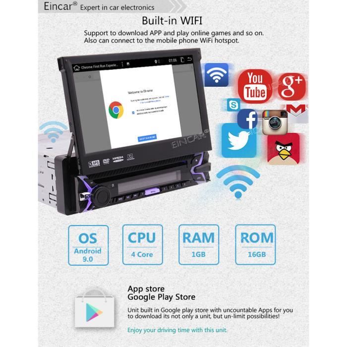 Android 9.0 flip Out 7 pouces à écran1