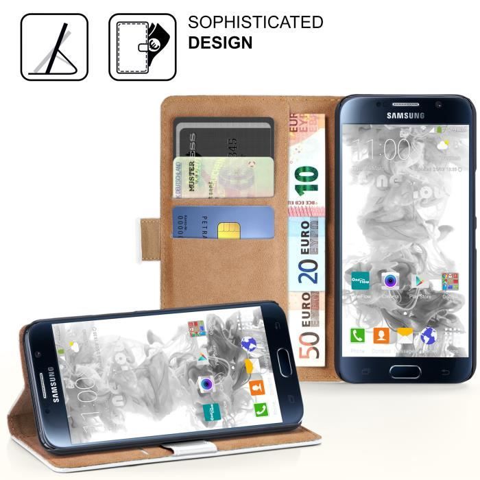 Pochette OneFlow pour Samsung Galaxy Note 4 housse Cover avec fentes pour cartes Flip Case etui telephone bumper en PEARL WHITE Cdiscount Telephonie