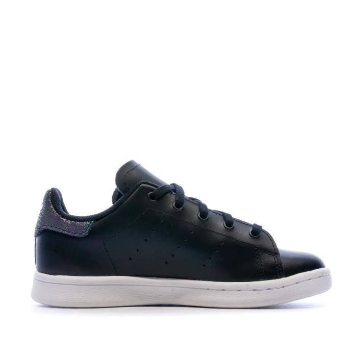 Baskets Enfant ADIDAS ORIGINALS Stan Smith Noir Tige en