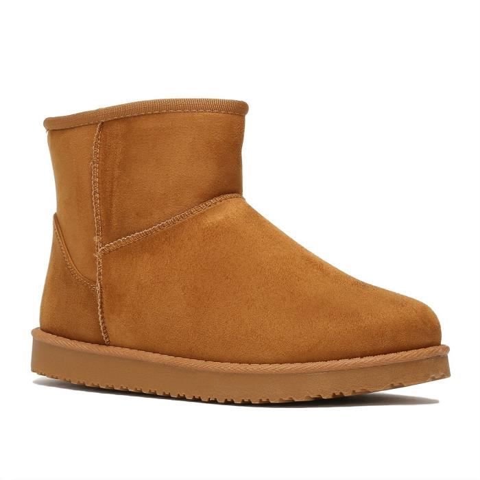 Boots fourrées camel on sale femme