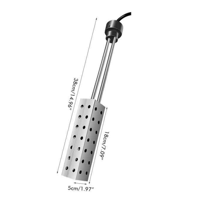 Chauffage De Bain 2000w Thermoplongeur électrique Thermoplongeur De Voyage Thermoplongeur En Acier Inoxydable Chauffage Electrique De Piscine Immersionior 80892415
