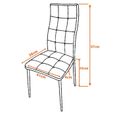 Lot de 4 chaises ALBATROS RIMINI - Gris - Design contemporain - Contrôlée par SGS-2