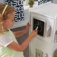 KidKraft - Cuisine en bois pour enfant Uptown Blanche, four, micro-ondes, téléphone et accessoires inclus-2