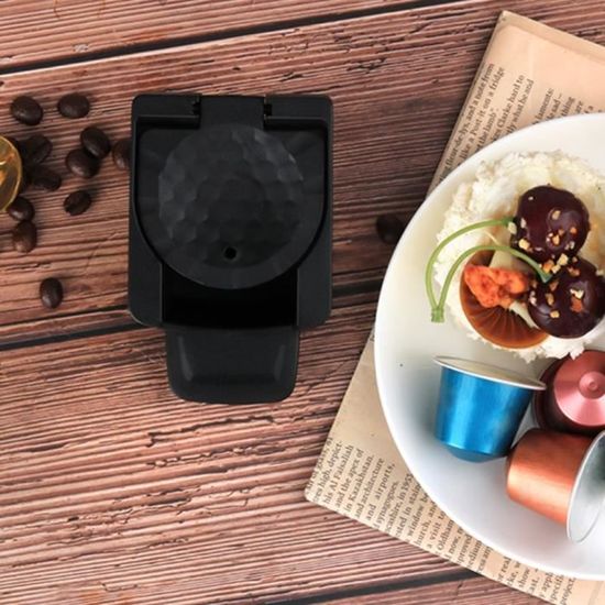 Adaptateur Réutilisable Pour Capsules Dolce Gusto – Compatible Avec La Plupart Des Machines – Noir élégant