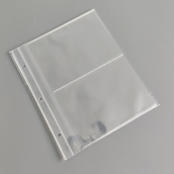 30 feuilles - 4 pouces - Pochettes transparentes pour classeur de cartes  photo A5, 1, 2, 4 poches, 3 trous, p