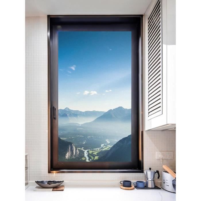 Film Pour Fenêtre Statique Réutilisable - Protection UV Et Intimité, Dimensions 17,7 X 78,7 Pouces