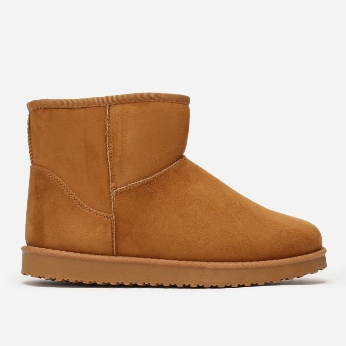 Bottines suedine 2025 camel