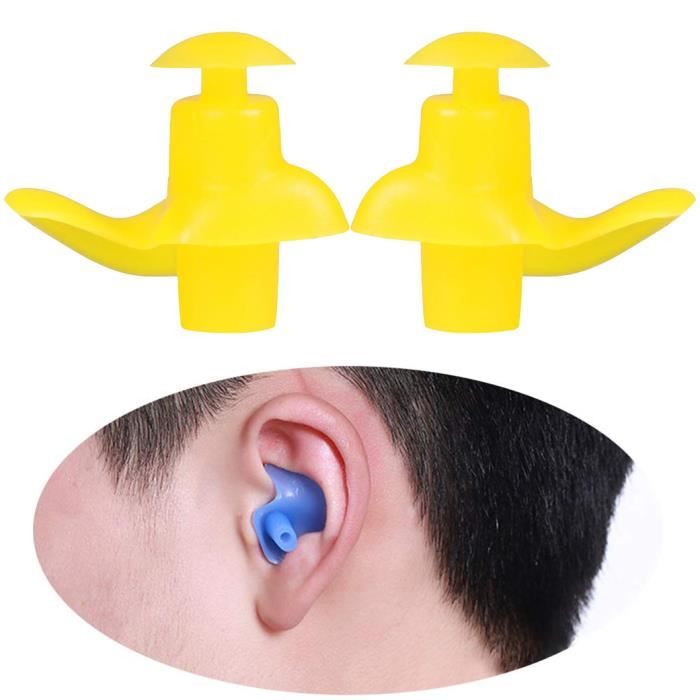 Bouchons D'oreilles De Natation,6 Paires De Bouchons D'oreilles En Spirale De Plongée En Silicone Pour Adultes(Bleu), Bouchons D'oreille Bouchons