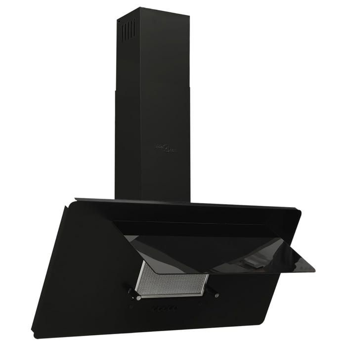 Hotte Murale Inclinée KKT Kolbe ECCO909SHCM 90cm, Acier/verre Noir, WiFi