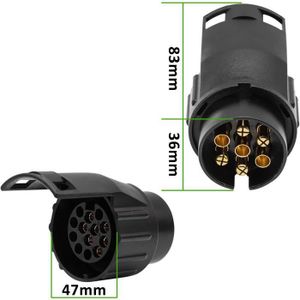 as – Schwabe Fiche Mâle 13 broches – Adaptateur Attelage 12V – Norme DIN 11446 avec Raccord à Vis – Accessoire Caravanes, Camping-Cars – IP44 – Made in Germany – Noir I 60464 as – Schwabe Fiche Mâle 13 broches – Adaptateur Attelage 12V – Norme DIN 11446 avec Raccord à Vis – Accessoire Caravanes, Camping-Cars – IP44 – Made in Germany – Noir I 60464