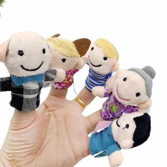 FITYLE Jouet de poupée de marionnette de main nouveau-né vivant pour enfants enfants drôles enfants éducatifs apprentissage parlant marionnettes pour la Beige