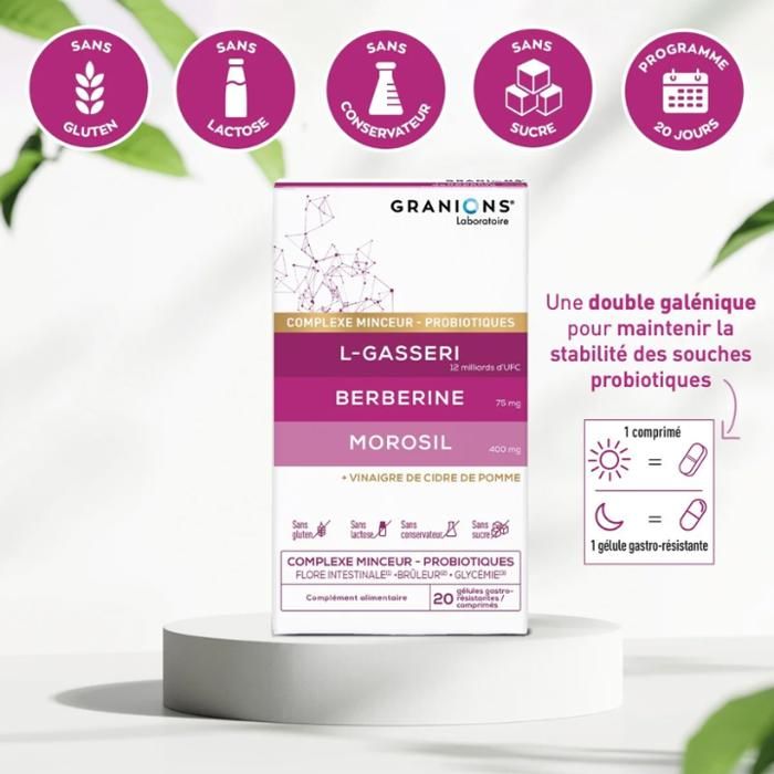Complément Alimentaire Morosil 400mg Granions - 60 Comprimés Pour La Gestion Du Poids, Neuf