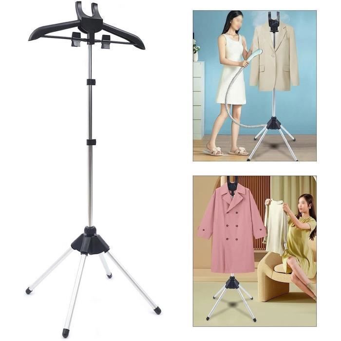 Porte-vapeur Portable Avec Trépied Télescopique Et Gant - Défroisseur Vêtements Gris Clair Support Vêtements Pliable Porte-vapeur Portable Avec Trépied Télescopique Et Gant - Défroisseur Vêtements Gris Clair Support Vêtements Pliable
