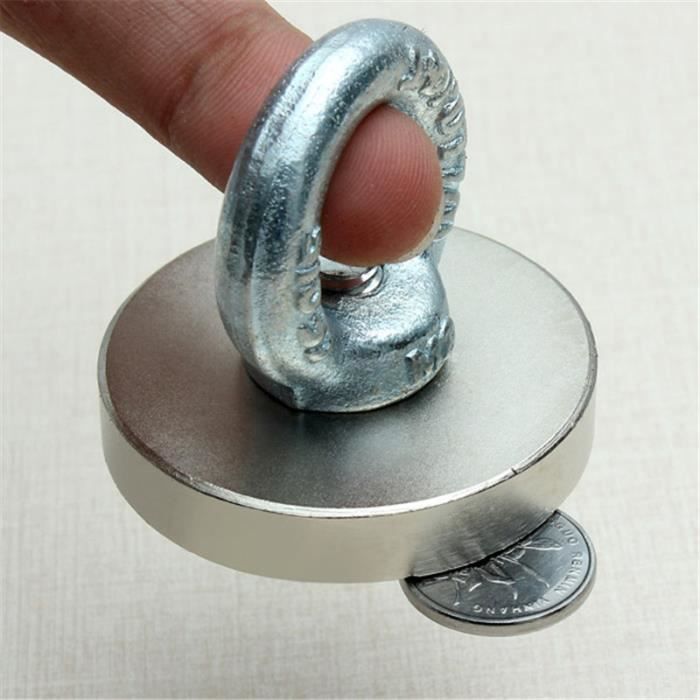Aimant rond en néodyme avec adhésif Ø 22 mm x 1 mm, Disque magnétique -  tient 2,6 kg