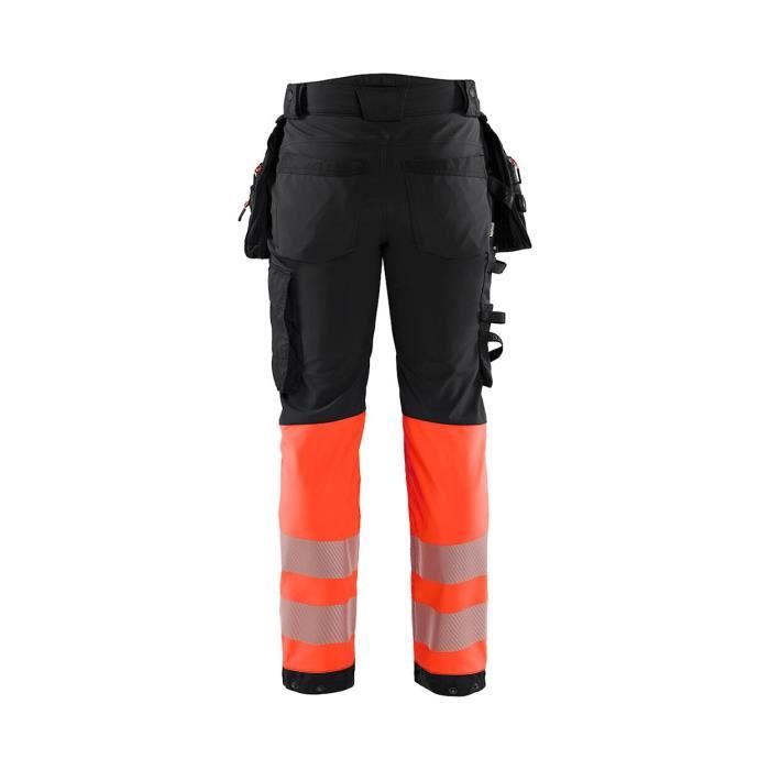 Pantalon de travail softshell Blaklader HV Class Noir/rouge
