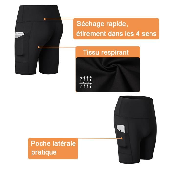 Haut et T-shirt de handball Kempa Short de compression Femme Attitude Pro-XL/XXL Noir