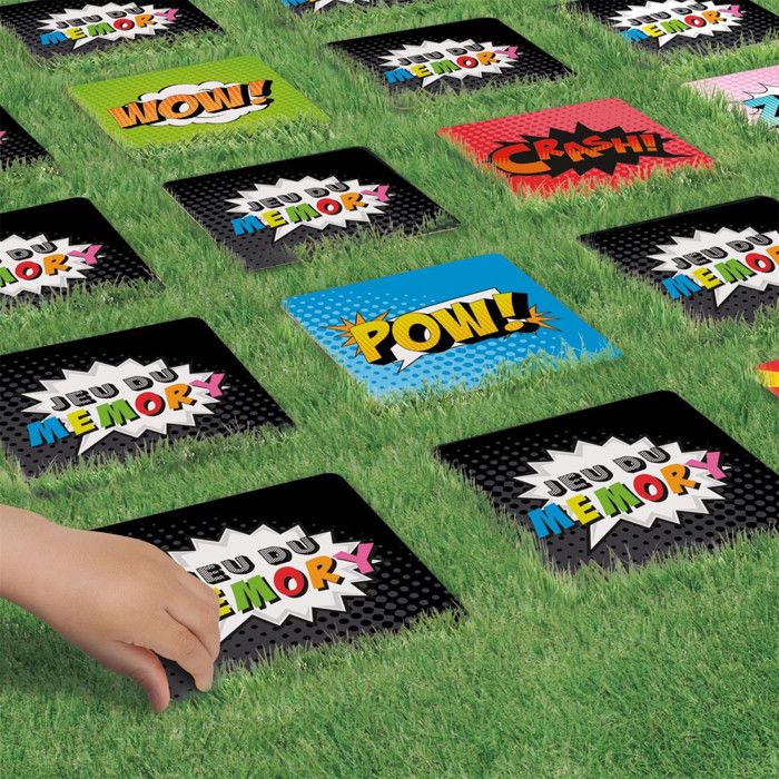 Memory Géant Animaux XXL – 30 Cartes De 20 Cm – Jeu De Société Plein Air Dès 3 Ans